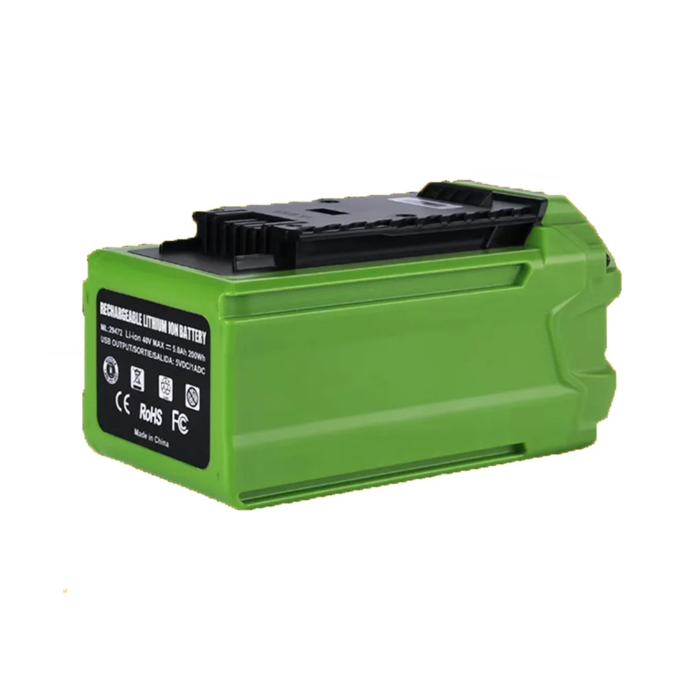 Customized Universal 40V 4.0AH 5.0AH 6.0AH Battery For Greenworks Electric Saw Motorcycle Hedge Trimmer Wireless Tool Battery