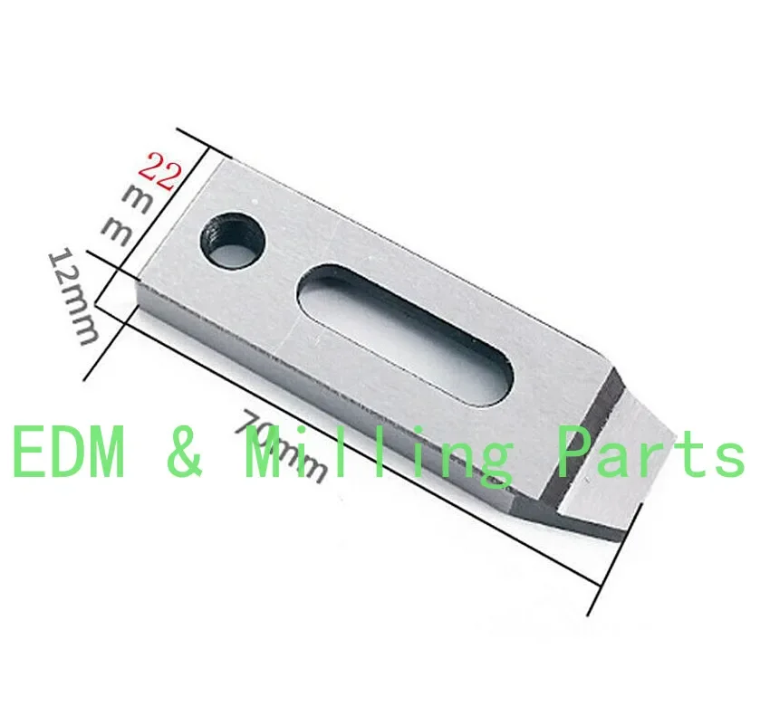 Máquina de electroerosión de alambre CNC SUS440, soporte de plantilla inoxidable para sujetar tornillo M8 PFB 70x22x12mm