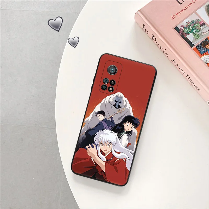 Black Matte Phone Case for Redmi Note12 Note13 Xiaomi 13 12 Pro 12C 12X 12T 13C 12S Lite Inuyasha Anime Sesshomaru Soft Cover