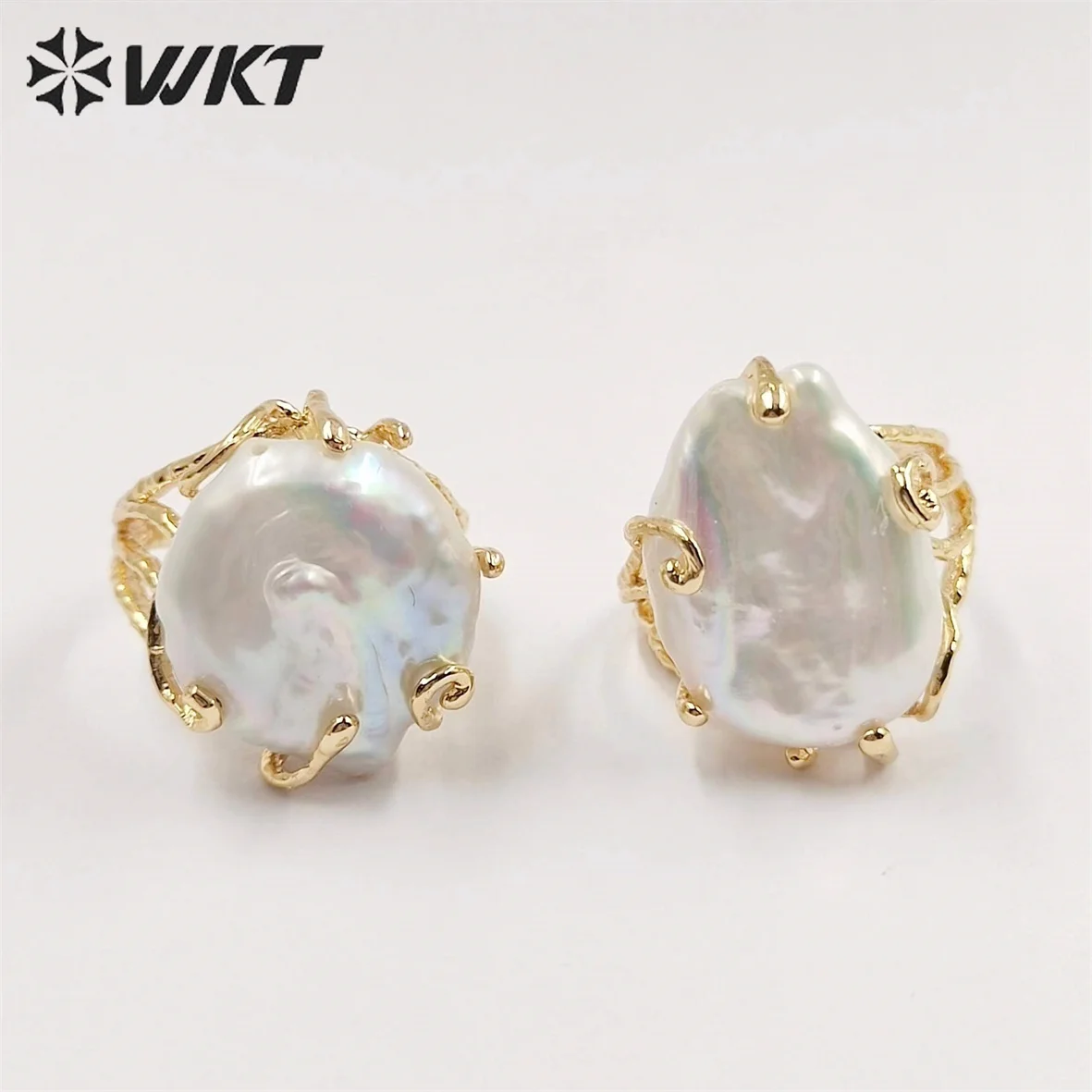 WT-MPR051  WKT 2022 High Quality Ring Pearl Natural Pearl Wedding Celebration Party Gift Hot Design Beautiful