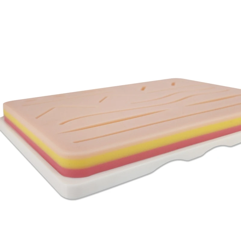 Multi-Wound Suture Module Silicone Practice Suture Module Silicone Simulation Skin Block Suture Simulation Module