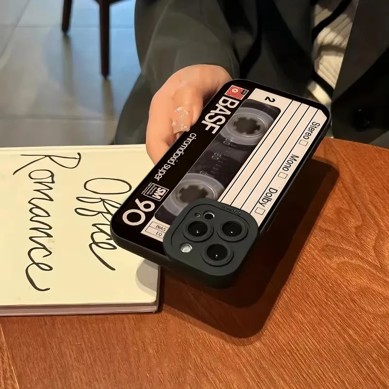 جراب هاتف بنمط شريط الحظ لهاتف أيفون 16 15 13 14 12 11 برو ماكس 7 8 16 XR X XS SE غطاء سيليكون ناعم للصدمات