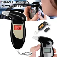 Alcohol Tester Police Kit, Professional Portable Alcohol Tester with 5 Mouthpieces for Private Professional Use at Home