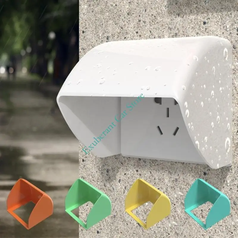 Outlet Cover Wall Mount Plastic Hooded for 86 Type Socket Outdoor Charging Socket Area