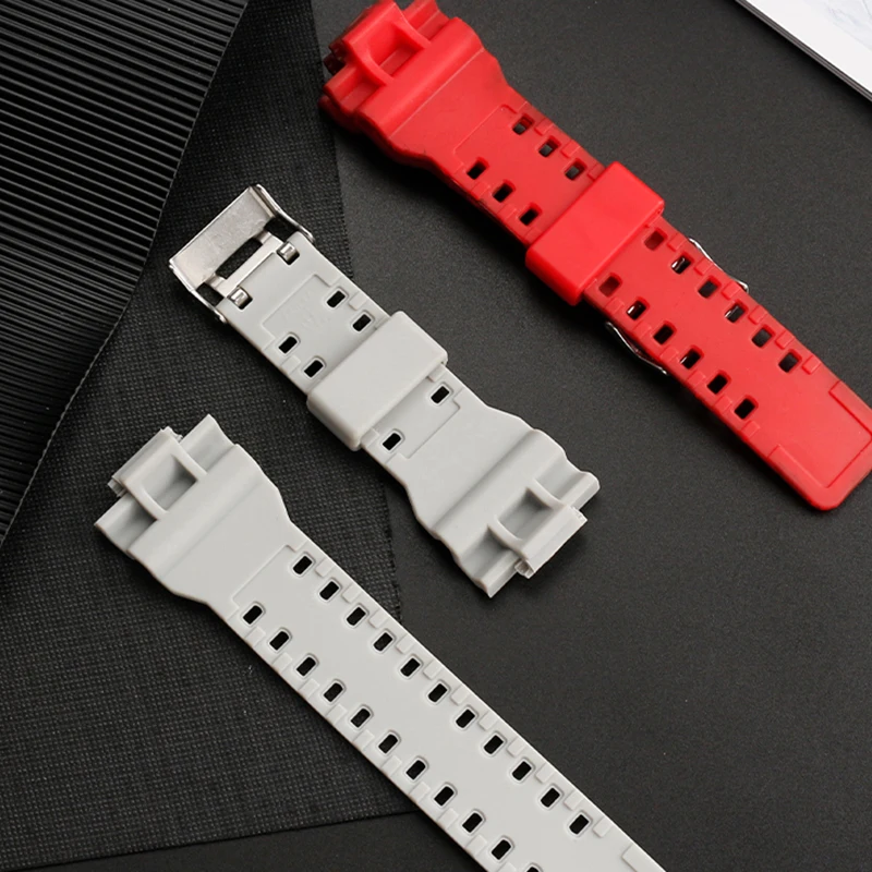 Silicone Bracelet for Casio G-SHOCK Watch Strap GA-900A 900HC Industrial Style Sports Resin Silicone Watchband Male Black chain