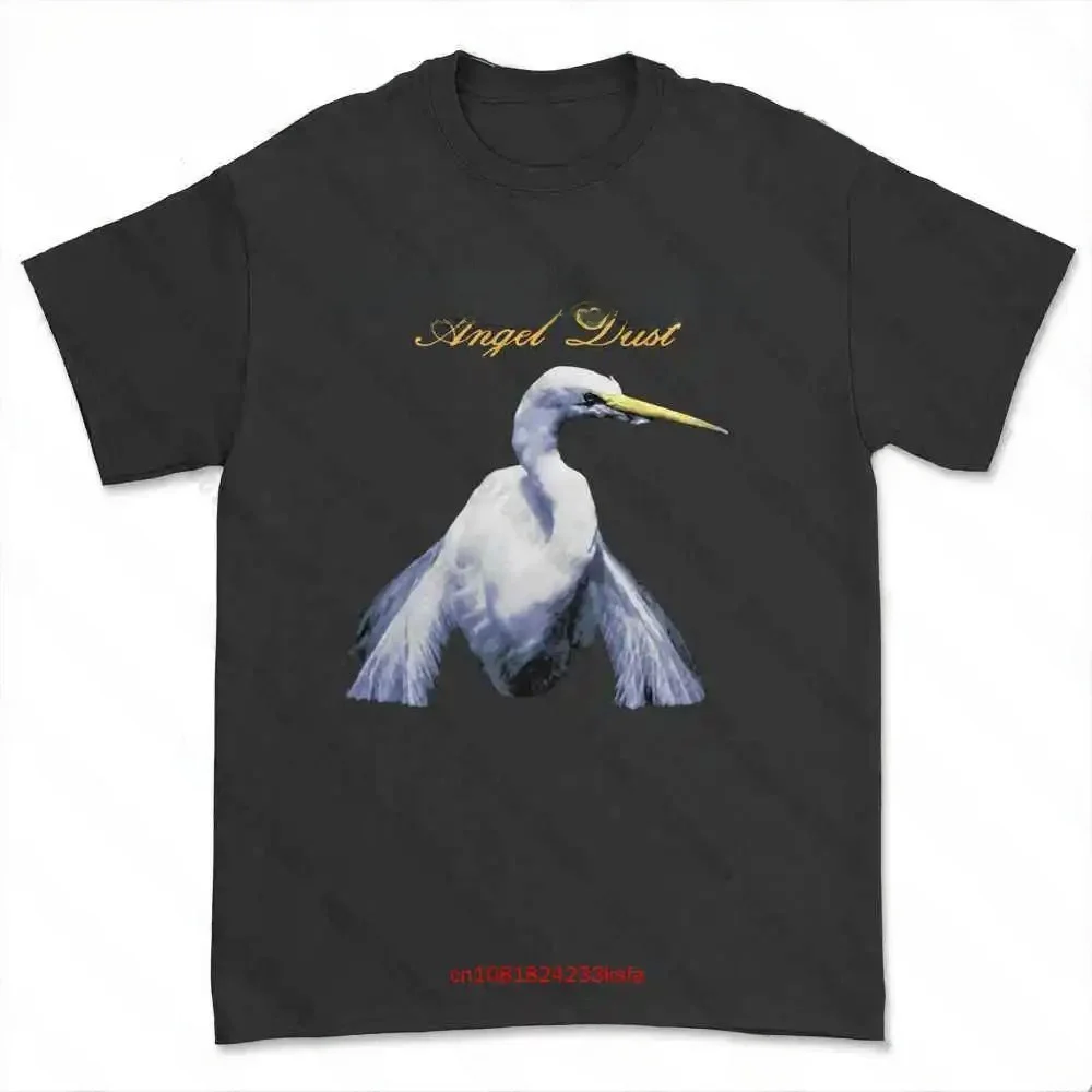 Faith No More Men's Angel Dust T-Shirt Ultra Slim Fit Nine Sleeve Length Henry Shirt Collar Youth Fashion T-Shirt Tee