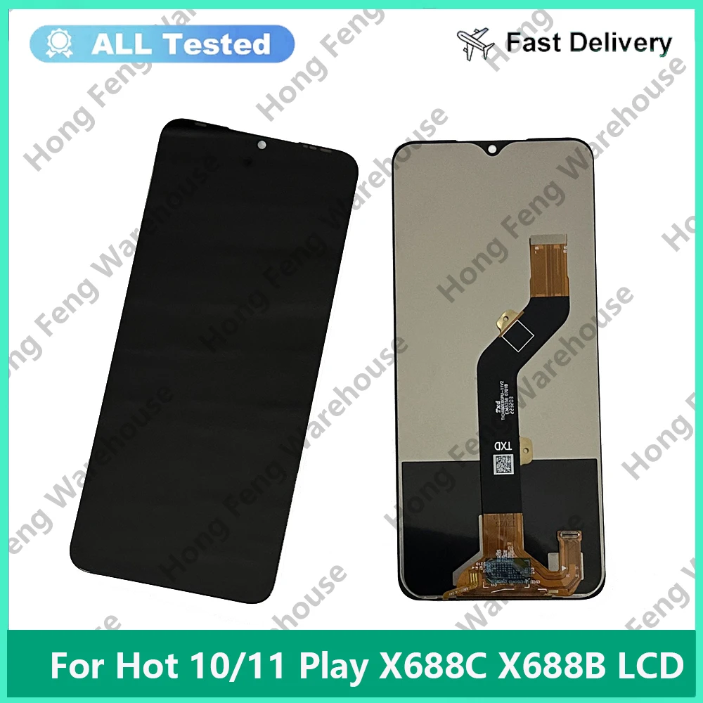 

Tested 6.82" LCD For Infinix Hot 11 Play LCD Display Screen Touch Panel Digitizer For Infinix Hot 10 Play X688 x688D X688C LCD