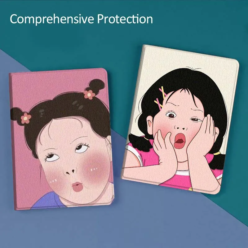 

Мягкий чехол для планшета с рисунком девочки и гуся, популярный подарок для Huawei MediaPad T5 T10s M6 M5Lite SE Honor Tab 5 6 7 V7 V8 X8a X9a Pro