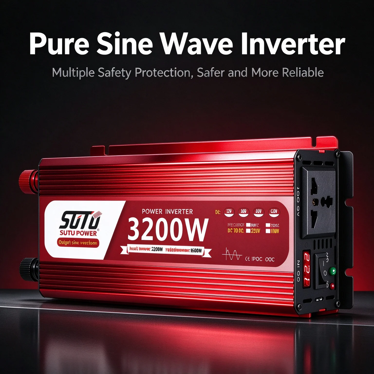 Power Inverter - Pure Sine Wave Inverter 1200W 2200W