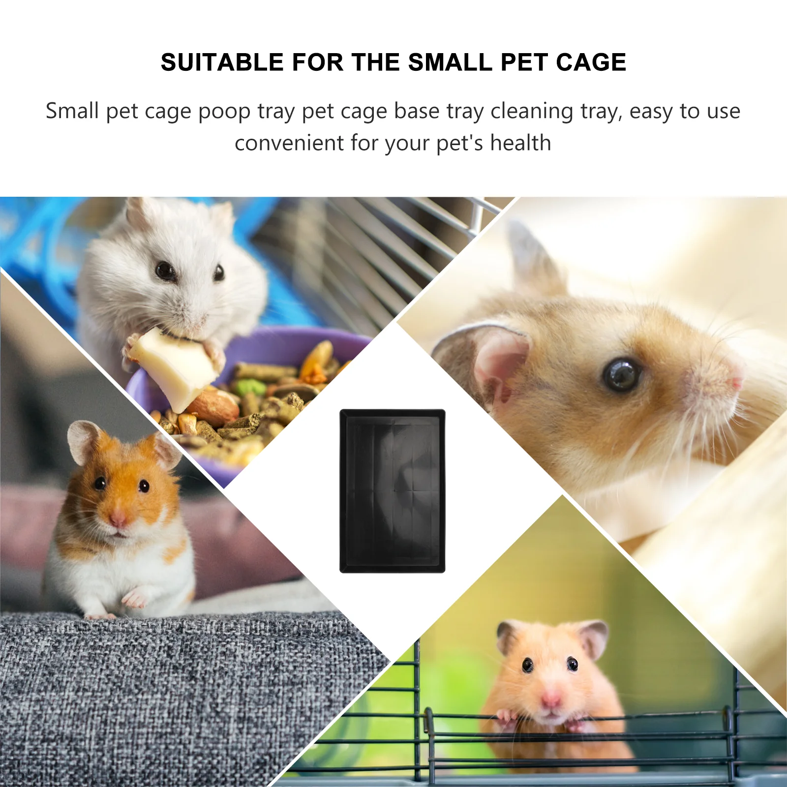 

1pc Pet Tray Thickened Leakproof Plastic Potty Pan For Cat Dog Rabbit Cage Cleaning Durable Hygienic Odor Resistant Pet Supplies