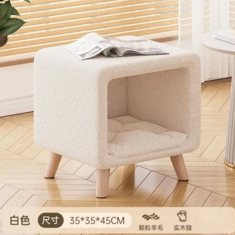 Luxo lounge mesas de café canto ninho cão design animais elegante gaiola casa gato nordic tavolo soggiorno quarto móveis