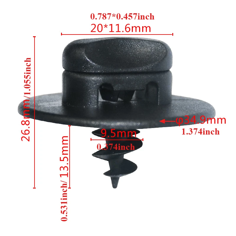 Floor Mat Twist Lock Fixing Clips Oval Hole Screw Buckles For VW Audi Seat Skoda Car Carpet Retainer Accessories