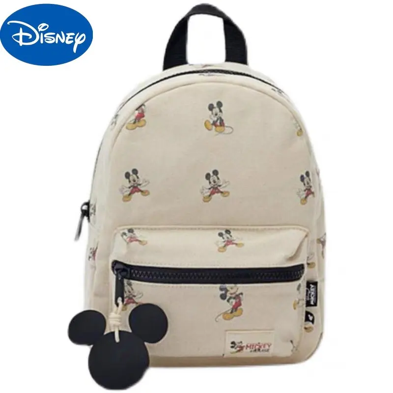 Disney Mickey Mouse mini bolsa de lona para meninas, mochila infantil, senhoras, novo