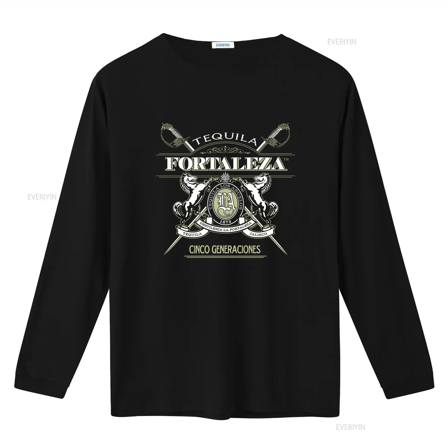 Tequila Fortaleza Mexican Style T Shirt Black Fit Sizes S 4XL vintage Washed Stretched graphic designer clothes streetwear