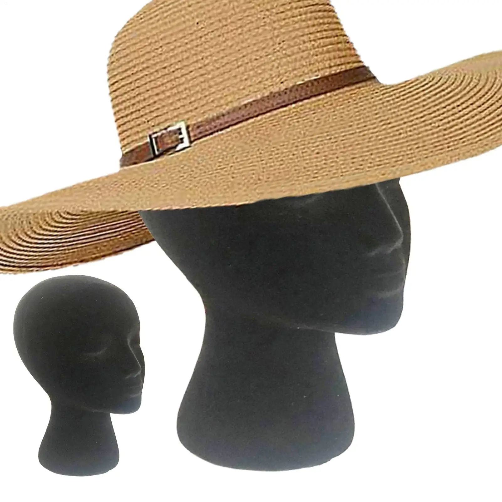 

Mannequin Head Foam Black Velvet Mannequin Manikin Head Wig Display Cosmetology Beauty Display Model rack For Jewelry Hair