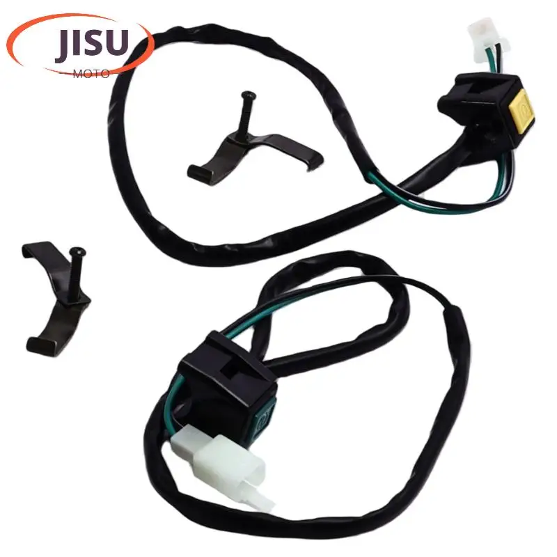Motorcycle square button ignition switch, green or yellow optional, suitable for 50cc/70cc/90cc/110cc/125cc/140cc/150cc off-road