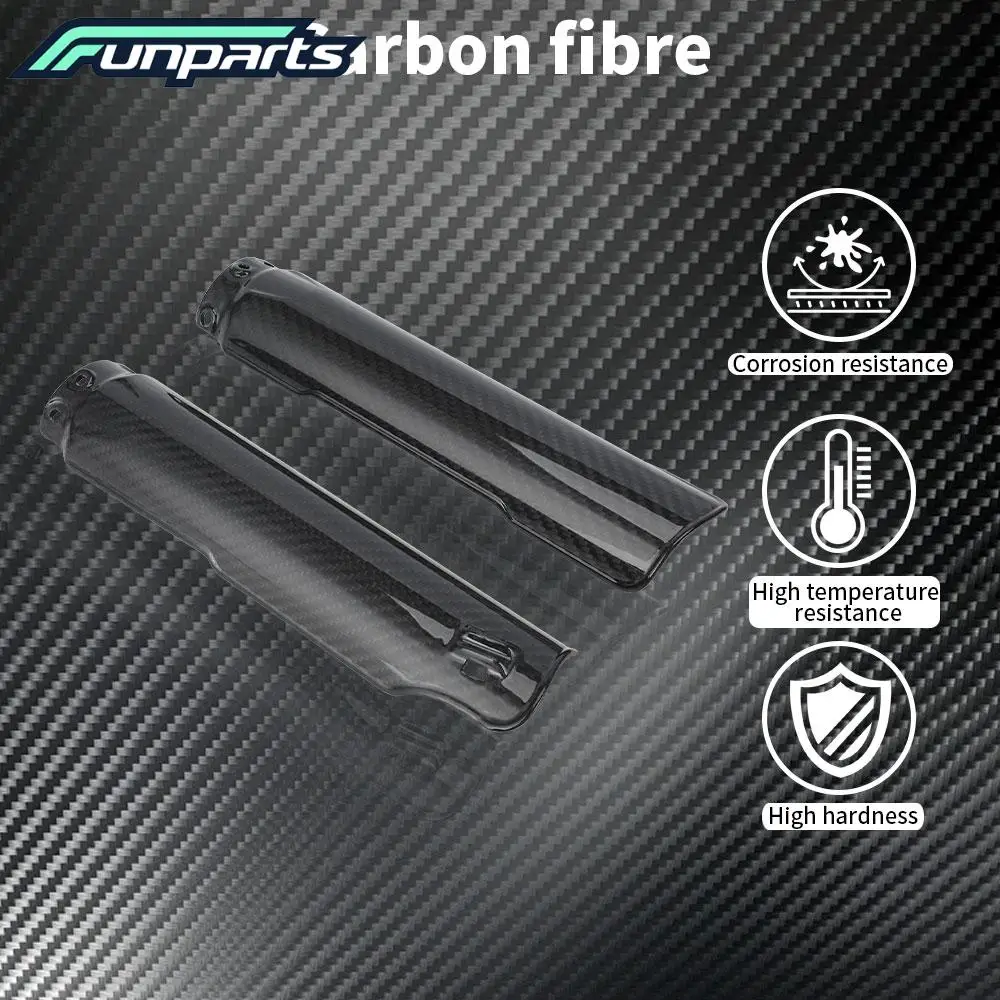 Funparts Motorcycles Fork Guard Shock Protection Cover Carbon Fiber Motorcycles accessories For Surron Light Bee S/X