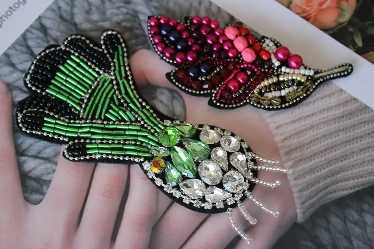 Heavy manual nail bead cat leaf clothing sewing cloth stick DIY sweater bag shoe brooch accessories handmade materials