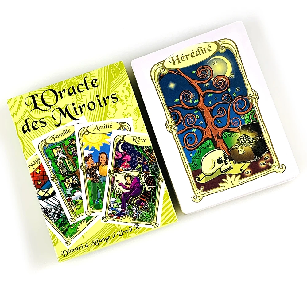 L'Oracle Des Miroirs Oracle Cards French Version Mystical Divination Card Game With Guidebook For Collectors & Beginners