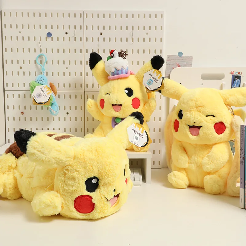 New Pikachu Dream Starting Sailing Jenis Turtle Little Fire Dragon Daidai Beast Plush Pendant Backpack Dianpin DIY Keychain