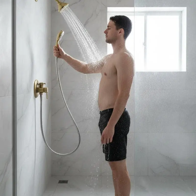 NEW High-pressure Shower Hose; Delivers High Water Flow; Made Of 304 Stainless Steel With Thickened Hose Walls.