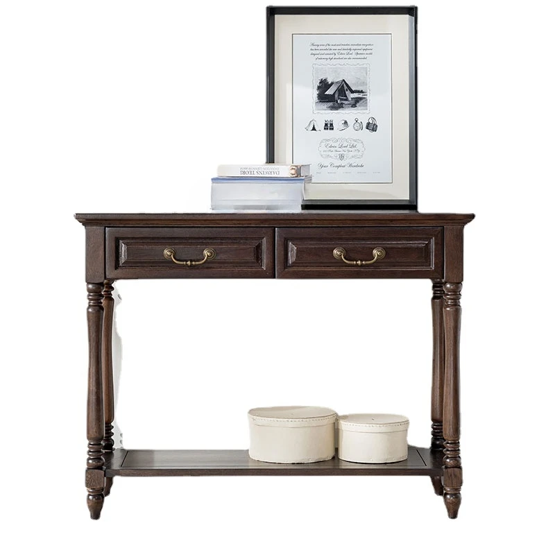

Yy Solid Wood Console Storage Cabinet Foyer Doorway Altar Modern Minimalist Sitting Room Cabinet