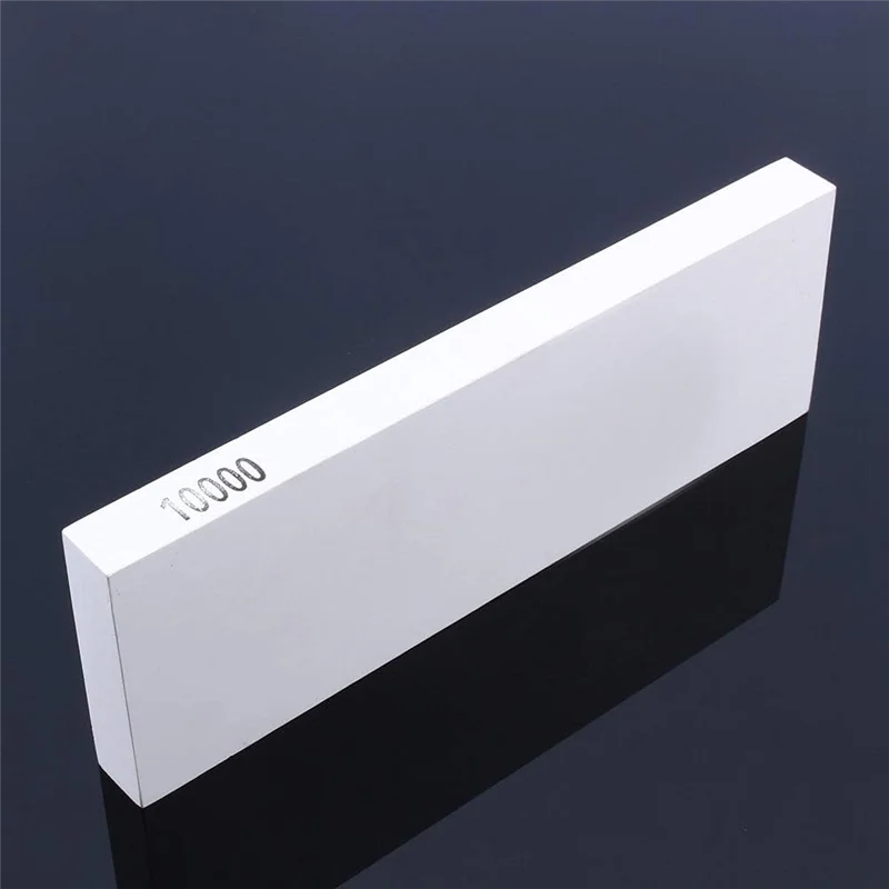 A96K-180X60x15mm White Corundum Sharpening Stone, 10000 Grit Professional Grade Whetstone For Kitchen Knives