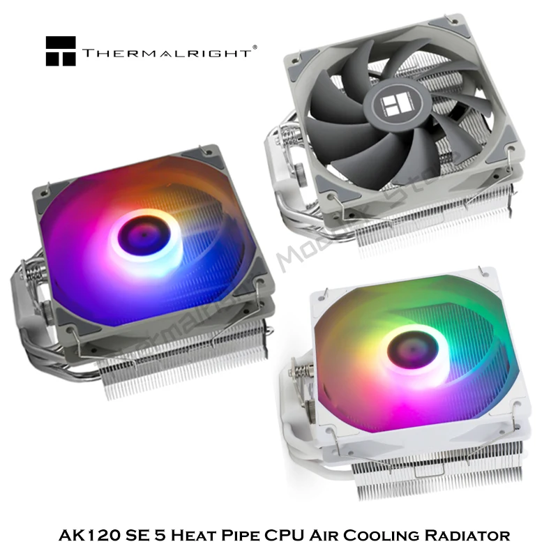 

Thermalright AK120 SE ARGB CPU Cooler support LGA 115X 1200 1700 AM4,4pin PWM Pure Copper AGHP 5 Heat Pipe Air Radiator