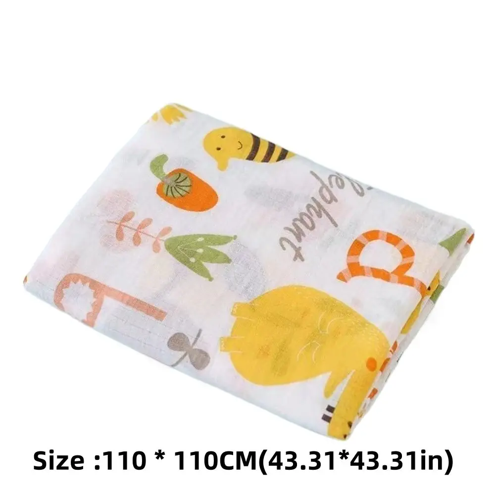 Baumwolle Baby Swaddle Decke Weiche Quick Dry Neugeborenen Decken 2-Schicht Baby Kinderwagen Decke Abdeckung Kinder Bad Handtuch Sommer
