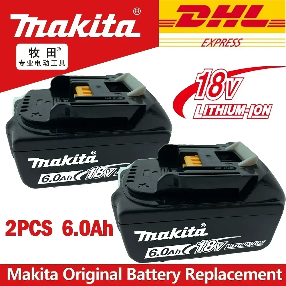 100% Original Makita Rechargeable LED Lithium-ion Battery,18V 3/5/6Ah BL1860B BL1860 BL1850 BL1830 BL1815 Original Tool Battery