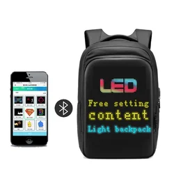 LED Display backpack Business travel Laptop Backpack Men DIY Smart backpack school Backpack woman multimedia backpack