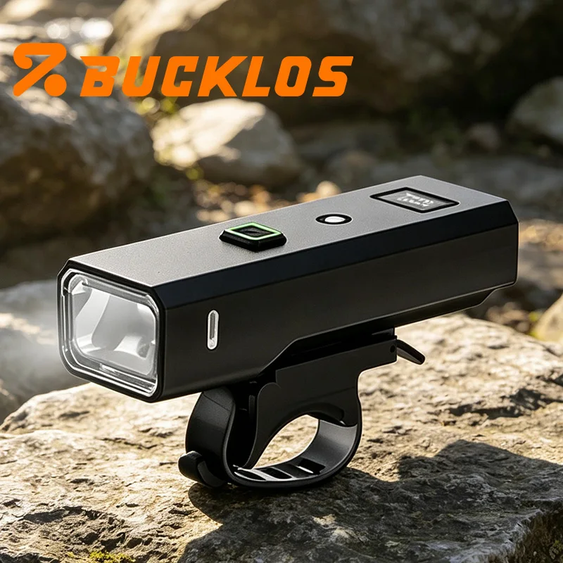

BUCKLOS 2000mAh Bicycle Led Front Light Waterproof Bright Flashlight Safety Cycling Lights Smart Sensing Road Bike Lamp