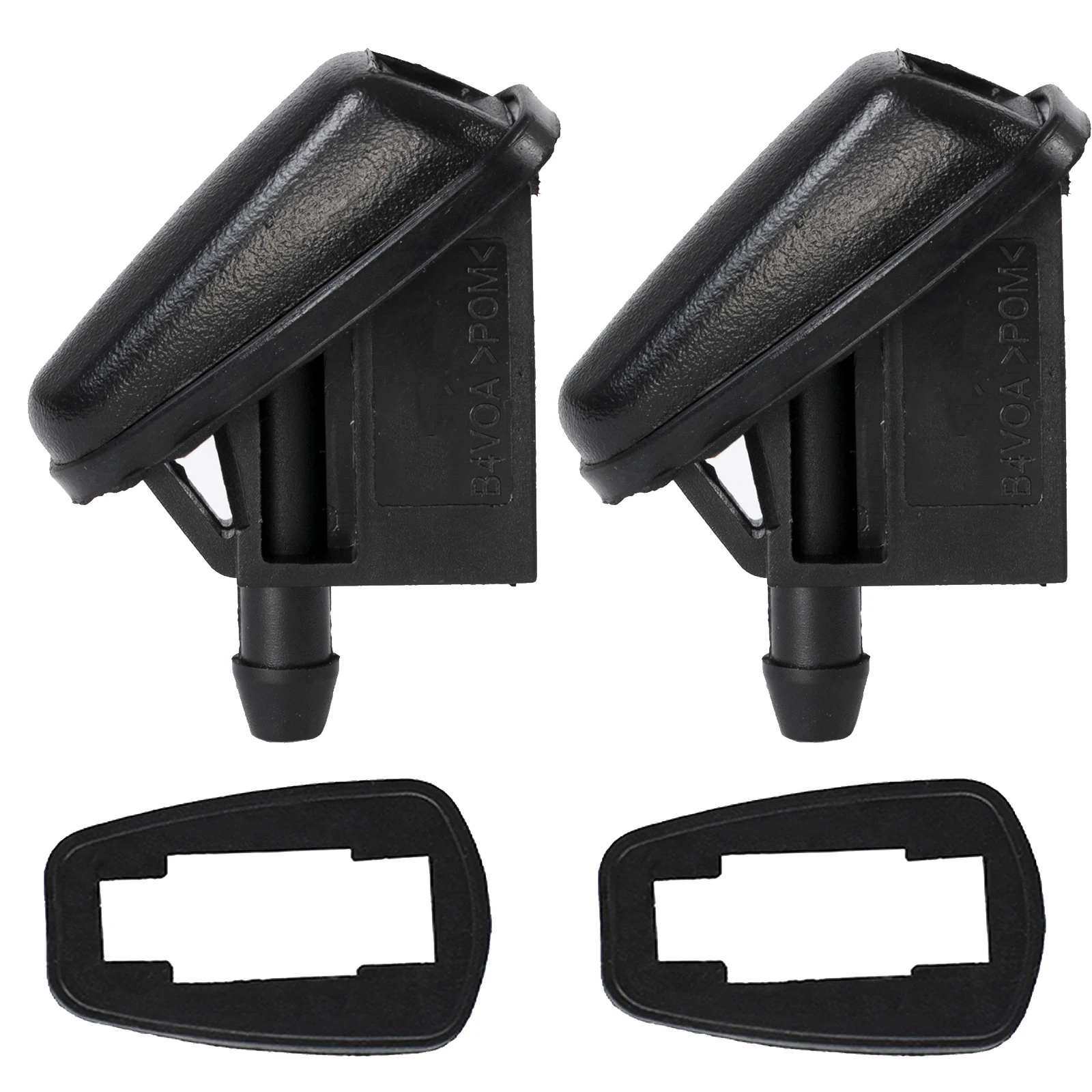Pair Windscreen Window Wiper Washer Spray Nozzle Jet Hood For Mini Cooper One R50 R52 R53 OE: 61667061614 61667061611