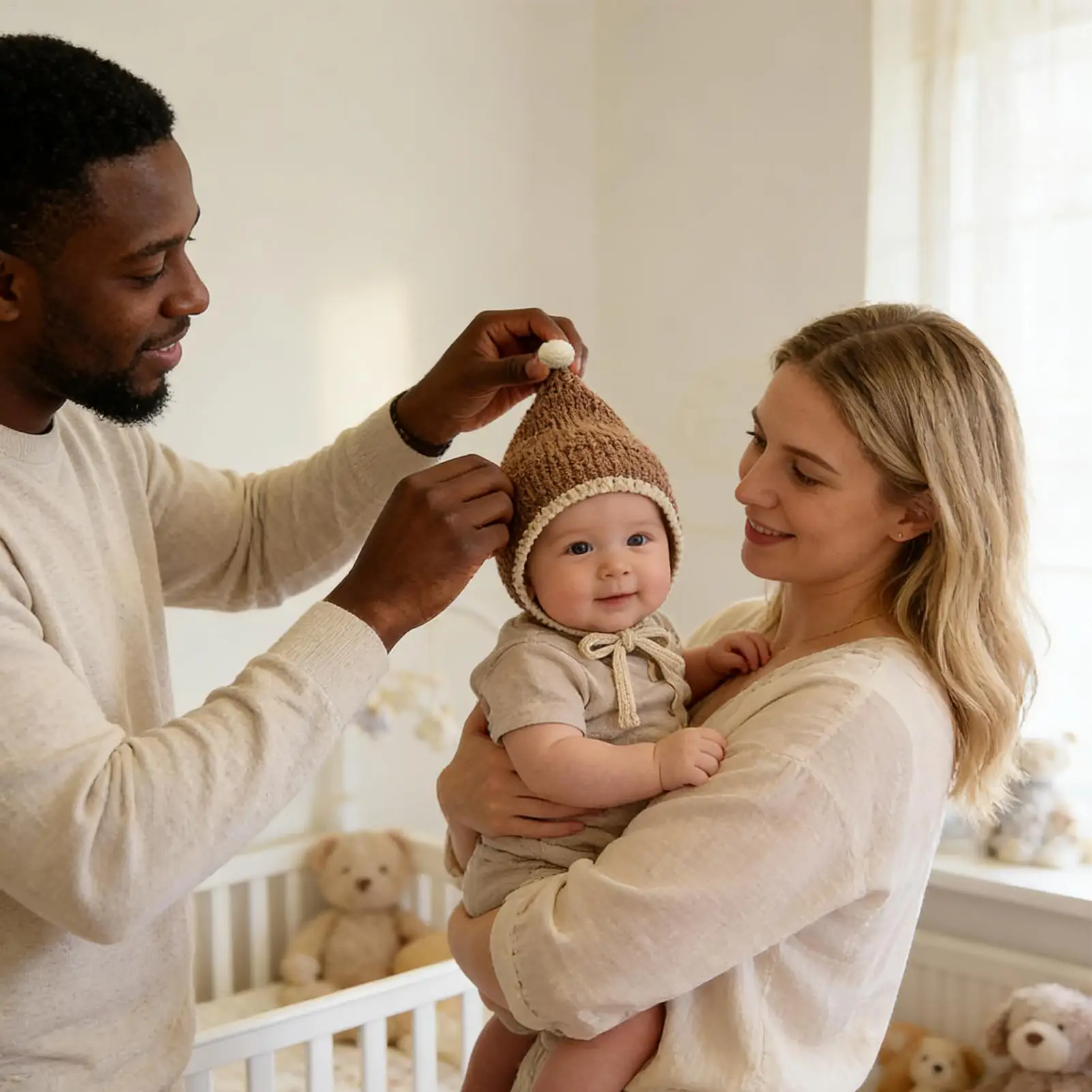 

Kids Knit Hat Ear Protection Anti-Slip Drawstring Caps Kids Winter Hat For Boy Girl Indoor Outdoor Everyday Occasion Home Cold