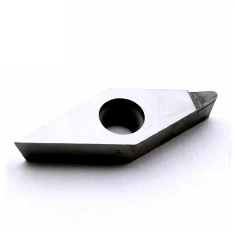 Lama girevole in alluminio diamantato PCD per lavorazione in lega di alluminio VBGT VCGT 110302 ad alta lucentezza con buona superficie