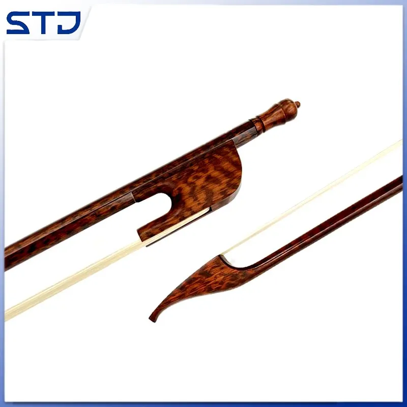 Violin Bow  1pcs Baroque style 4/4 Snakewood letterwood Fiddle Bow.Siberian horsetail horsehair,violin parts accessories