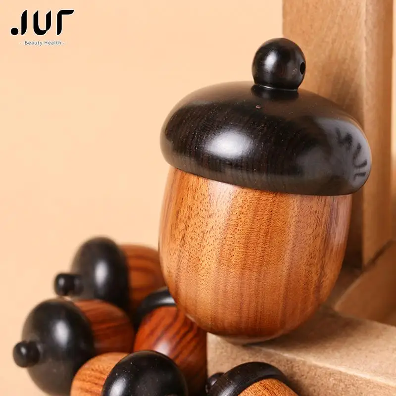 Solid Wood Medicine Pill Box Mini Sandalwood Rescue Pill Case Portable Tablets Storage Sealed Can for Outdoor First Aid Tool