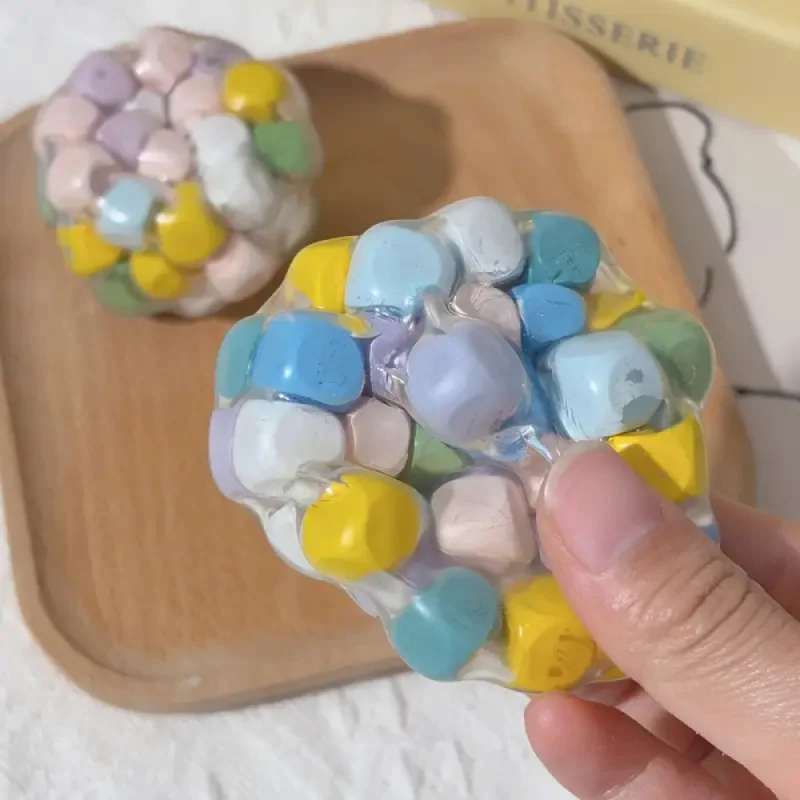 Xylitol Handmade Squishy Balls Stress Relief Toy Super Soft Sensory Fidget Toys for Kids Adults Anxiety Relaxation Squeeze Gift