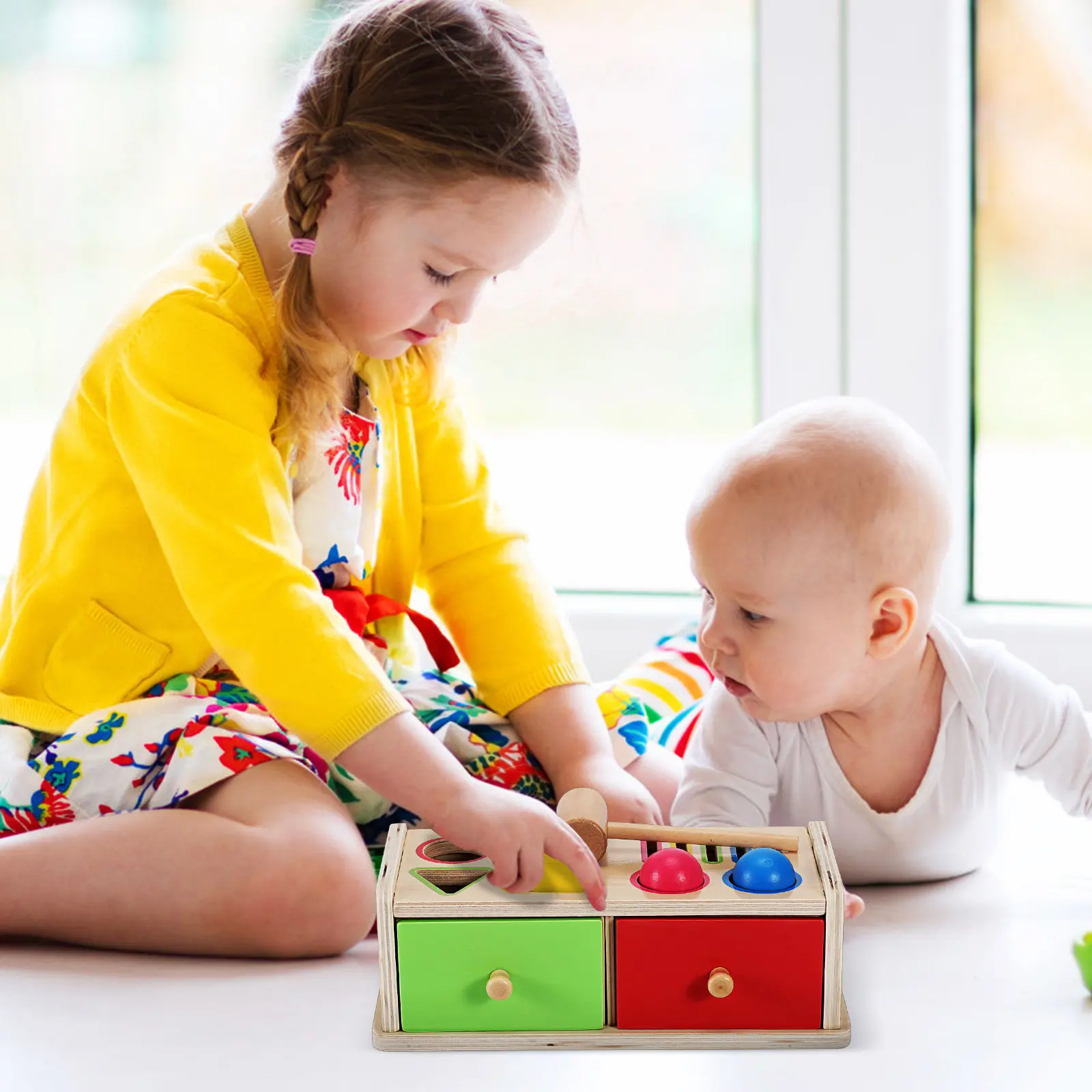 scatola-educativa-montessori-per-l'apprendimento-dei-colori-e-delle-forme-per-bambini-gioco-in-legno-per-motricita-fine-e-sviluppo-cognitivo-precoce