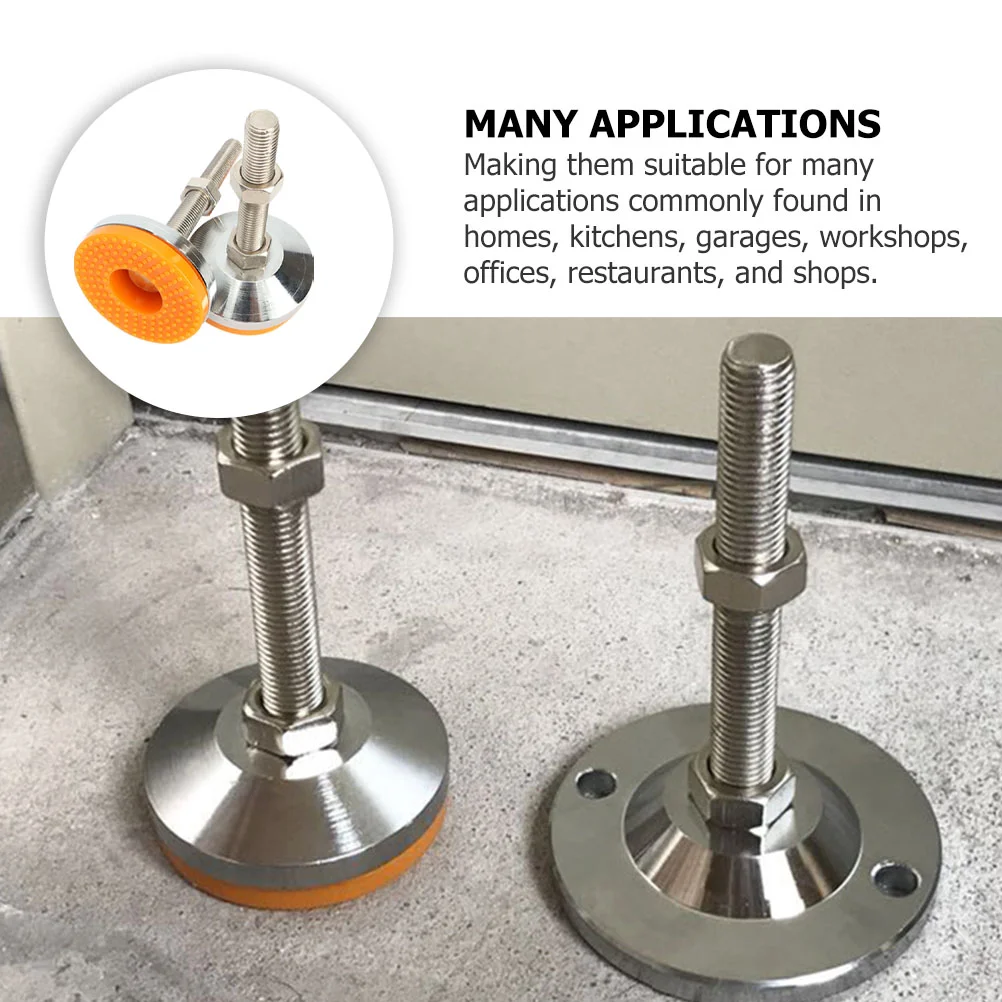 2 шт. регулируемые нескользящие ножки, выравниватели мебели, регулируемое устройство, фиксированная крышка для ног, сверхмощная универсальная сталь