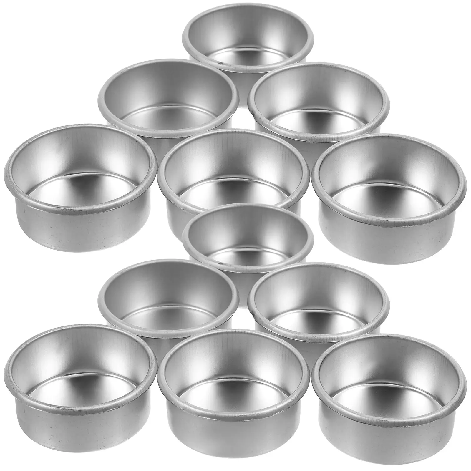 

20 Pcs Empty Cup Simple Style Tealight Containers Candleholder For Home Small Practical Holders Iron Cups