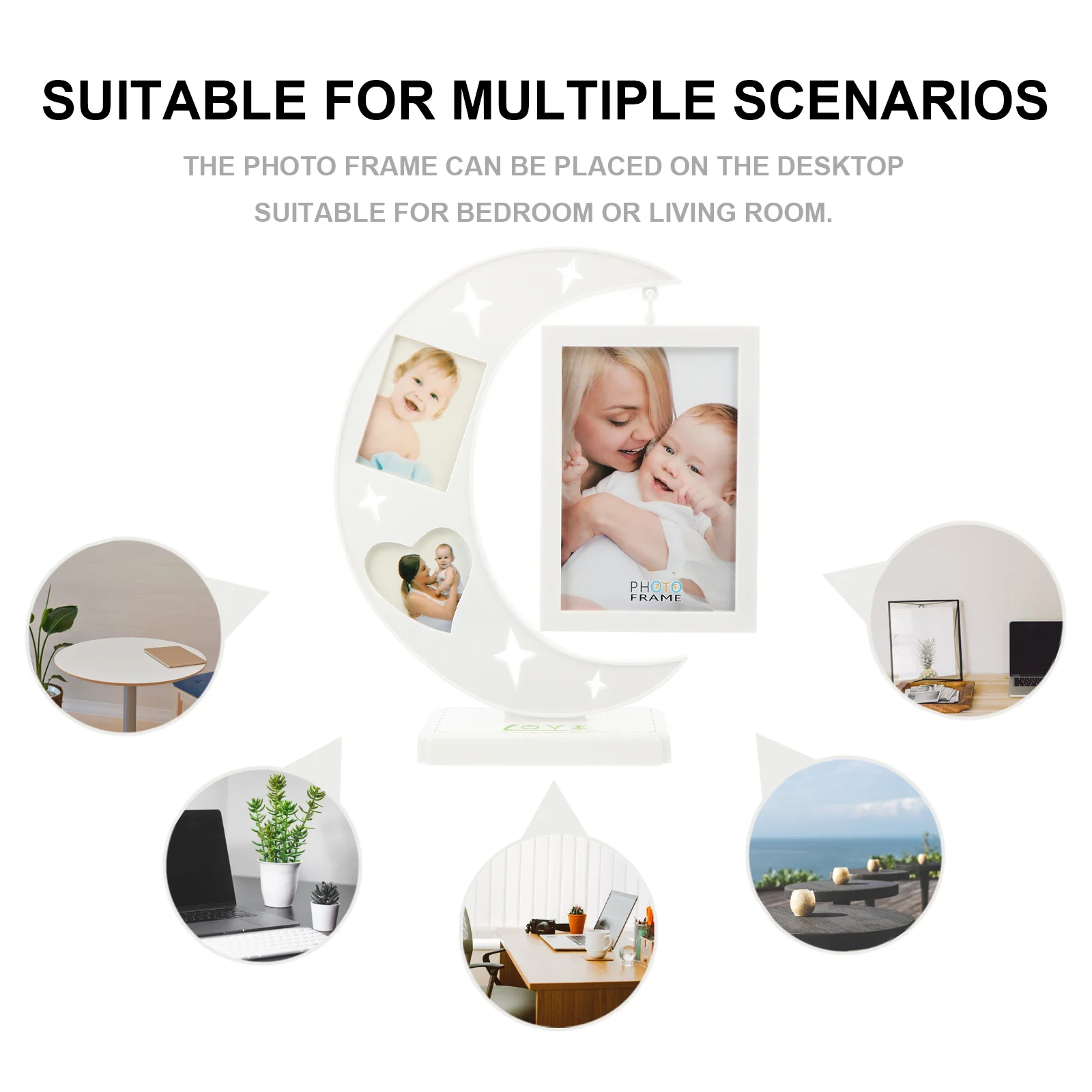 

Star Shaped Picture Frame Siamese Key Photo Frames Cute Decorative Moon Cartoon