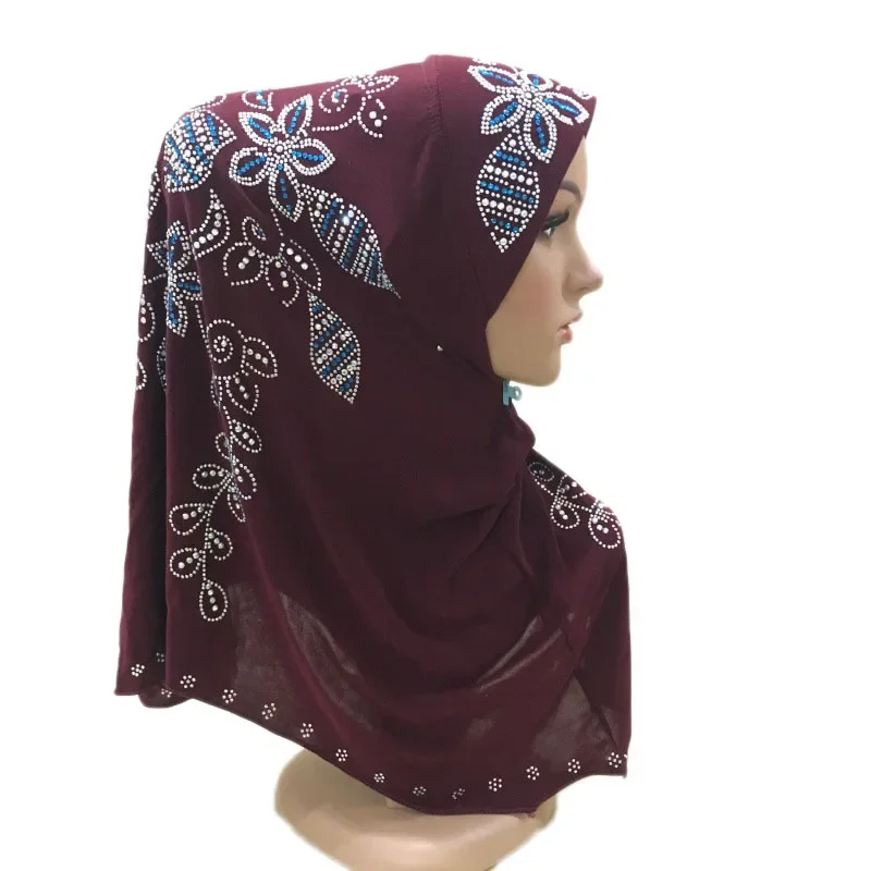 Hidżab muzułmański najwyższej jakości z dżetami Amira, chusta do modlitwy, szalik na głowę, islamskie szale, osłona głowy, turban, czapki, czepek, Ramadan