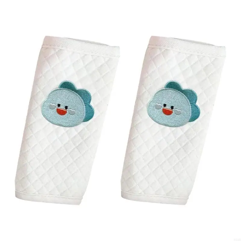

95AE 1 Pair Pram Car Belt Cover Baby Stroller Strap Car Shoulder Sleeve