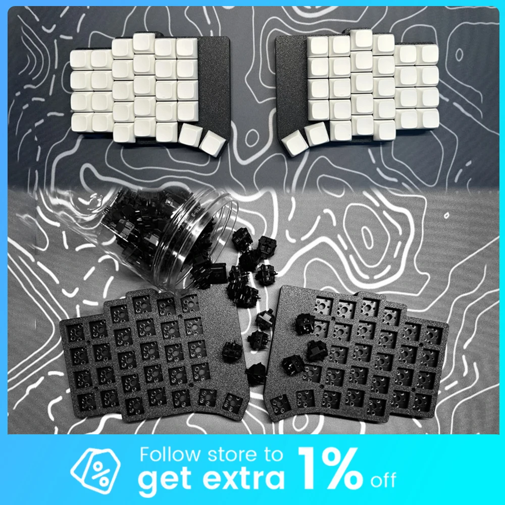 

Комплект клавиатуры Flake Split, два режима, проводной Bluetooth, 40/46/58 клавиш Mx/ChocV1 и V2, срок службы батареи 200 мАч, поддержка горячей замены ZMK, индивидуальный подарок