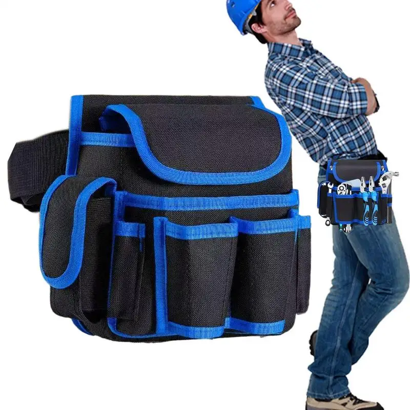 Carpenter Tool Belt Adjustable Heavy Duty Oxford Tool Belt Large-Capacity Storage Pouch For Work Garden Carpentry Roofing
