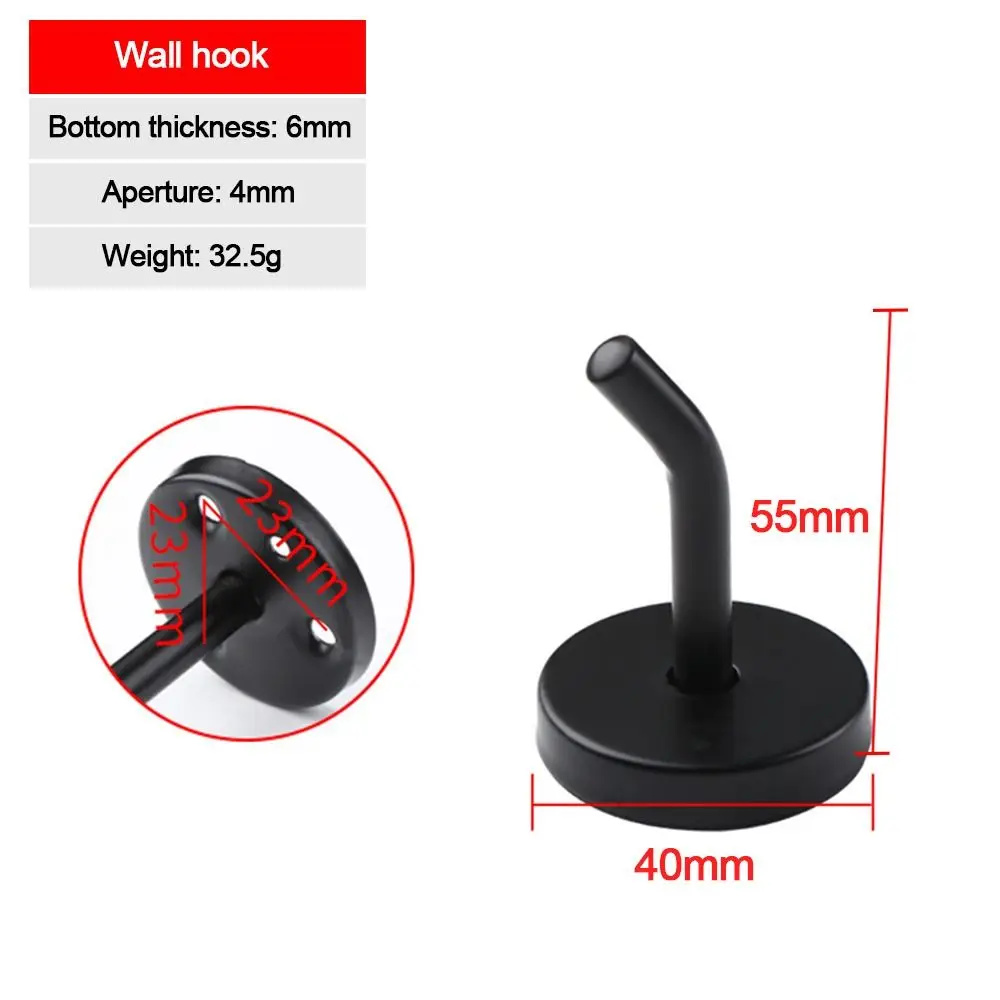 1Pcs Durable Pad Eye Wall Hook Plate Deck U/J-Shaped Ceiling Mount Hanger Stainless Steel Black Silver Door Buckle for Fan Lamp