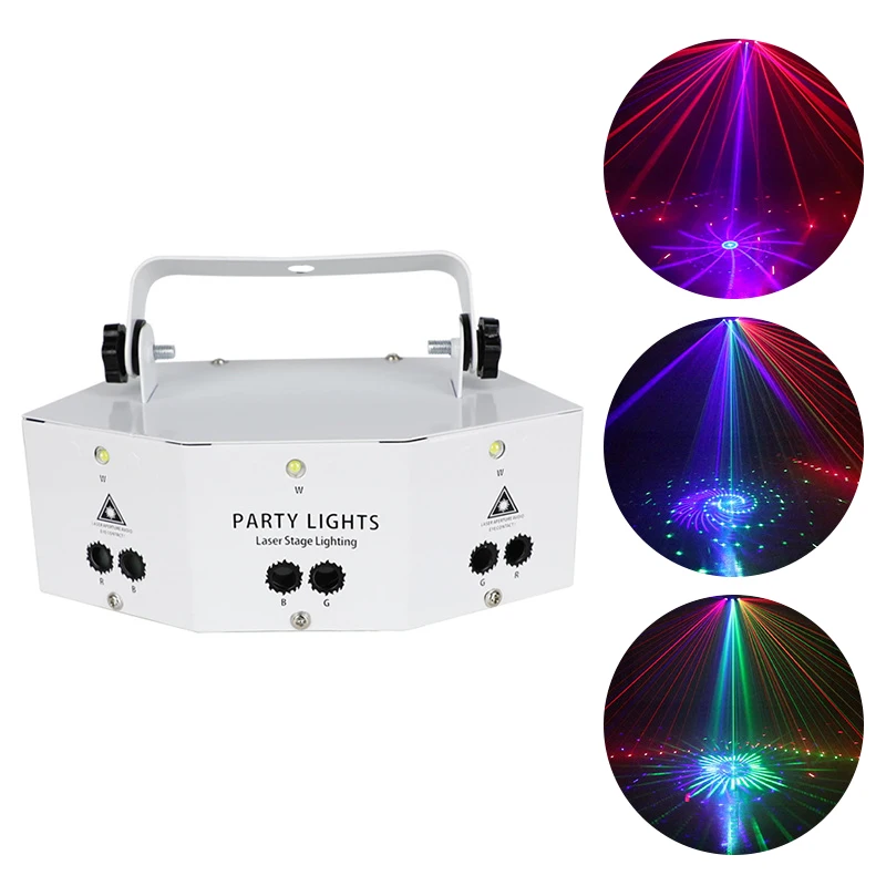 

White 9Eyes Light Led Professional Stage Lighting Music Sound Ultraviolet Effect Nightclub Birthday Party Decorati Protable 220V