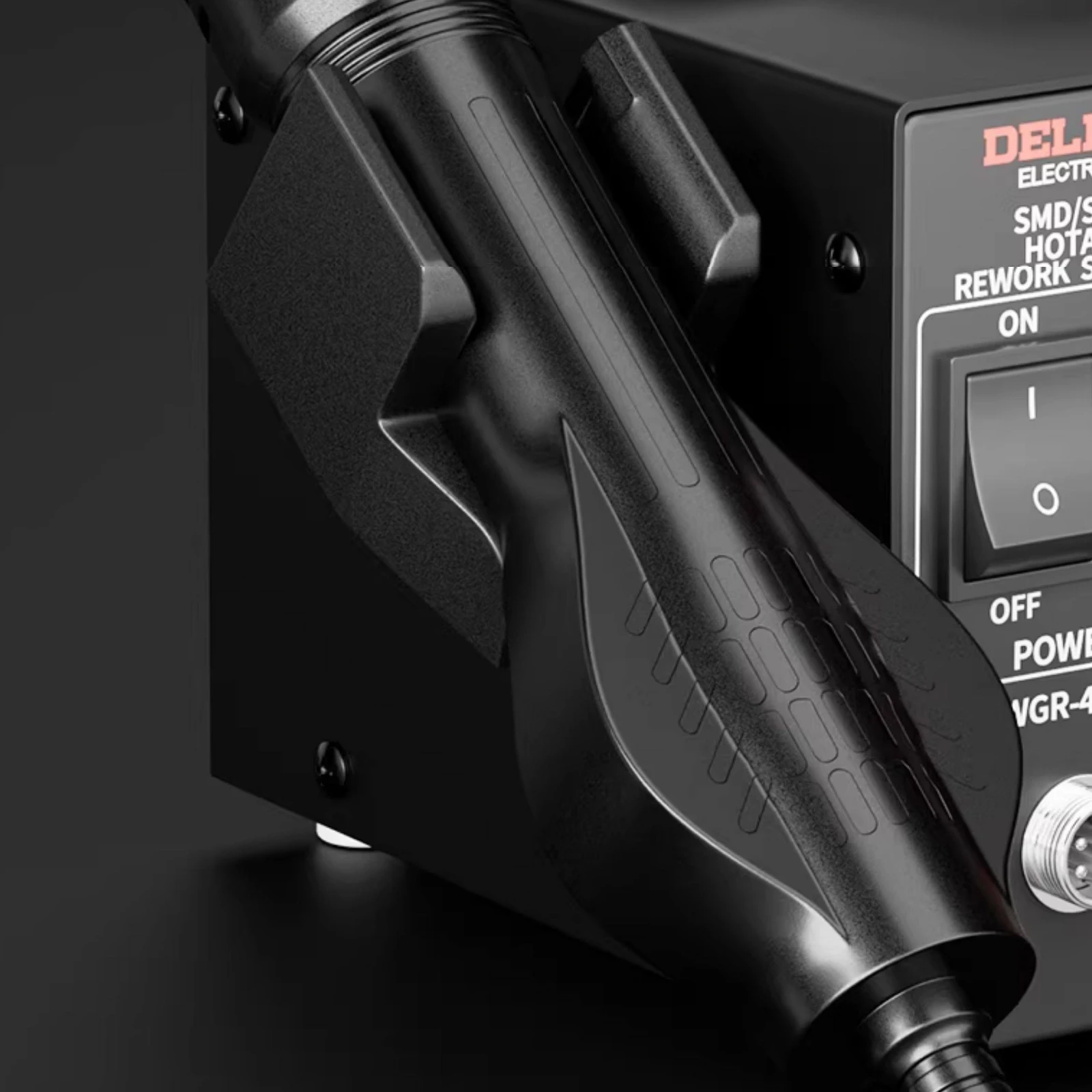 Soldering Rework Station Rotary Knobs Hot Air Rework Station Soldering Iron Kit Industrial Design Electronics Tool Carry Handle