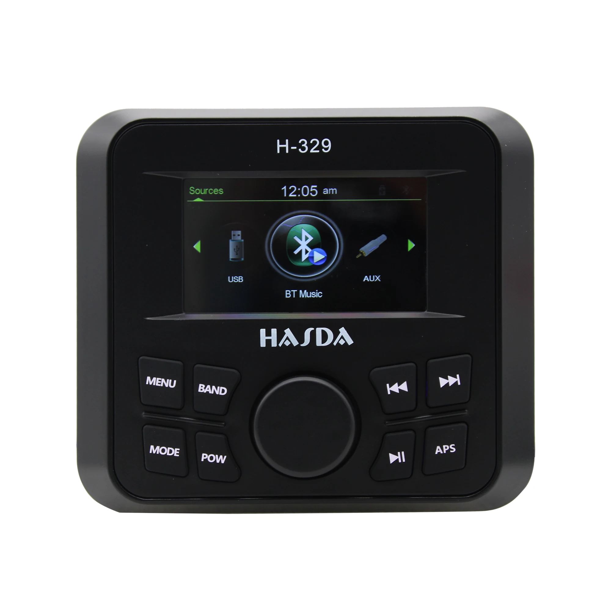 

Waterproof Marine Bluetooth MP5 Player H-329 3 Inch TFT Screen